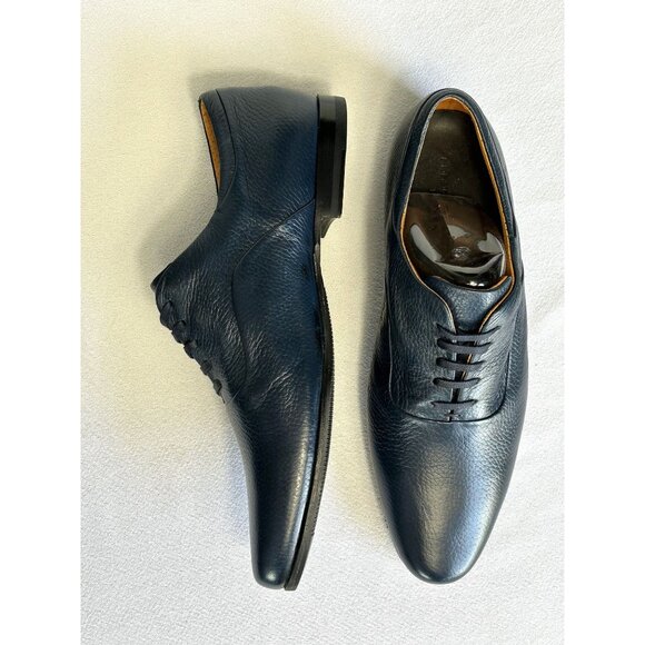 Porsche Design Men's Italian Torino Leather Oxford Shoes in Blue - Sz 10 - Picture 3 of 14